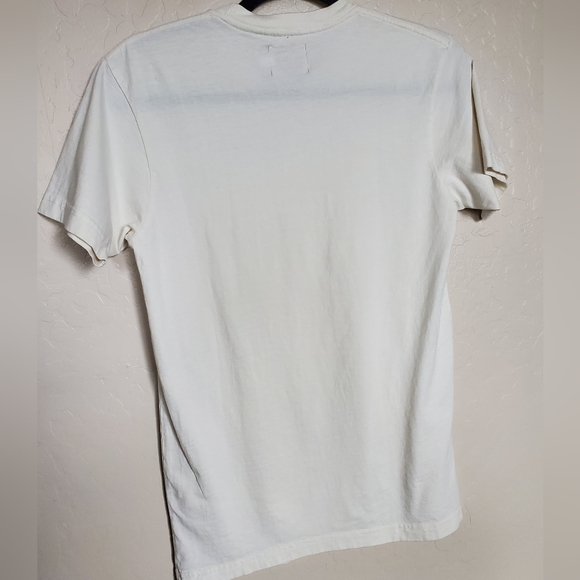 Flylac "Solo" Graphic White Cream Short Sleeve Crewneck Tee Shirt Size Small - Picture 2 of 7